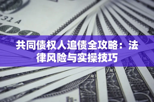 武汉共同债权人追债全攻略：法律风险与实操技巧