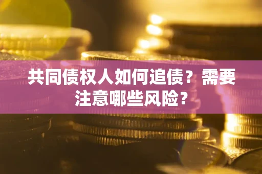 武汉共同债权人如何追债？需要注意哪些风险？