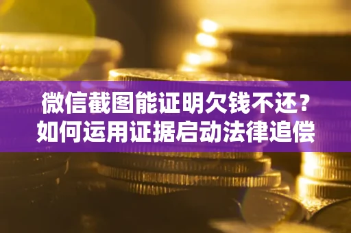 武汉微信截图能证明欠钱不还？如何运用证据启动法律追偿程序？