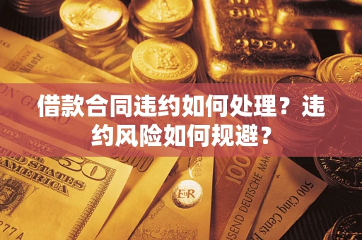 武汉借款合同违约如何处理？违约风险如何规避？