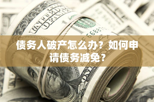 武汉债务人破产怎么办？如何申请债务减免？