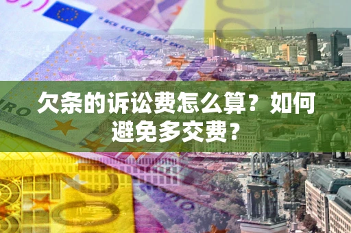 武汉欠条的诉讼费怎么算？如何避免多交费？
