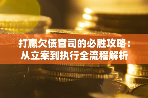 武汉打赢欠债官司的必胜攻略：从立案到执行全流程解析