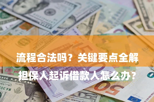 武汉

担保人起诉借款人怎么办？流程合法吗？关键要点全解析