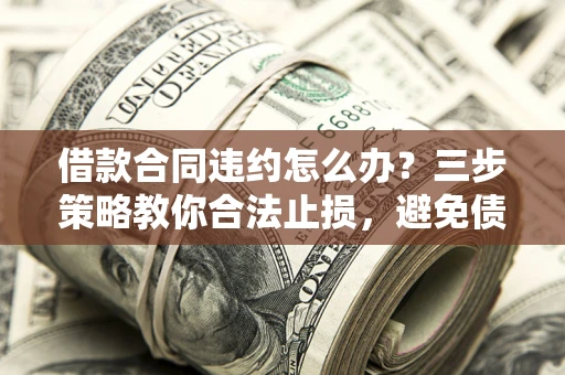 武汉借款合同违约怎么办？三步策略教你合法止损，避免债务危机升级