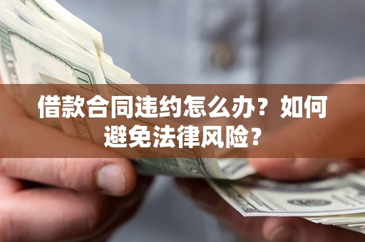 武汉借款合同违约怎么办？如何避免法律风险？