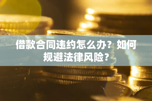 武汉借款合同违约怎么办？如何规避法律风险？