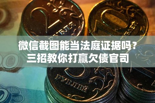 武汉微信截图能当法庭证据吗？三招教你打赢欠债官司